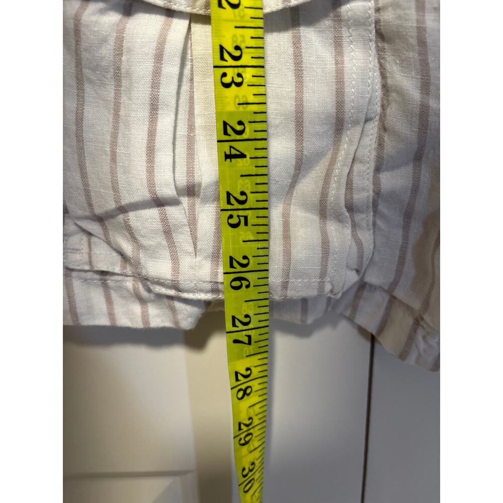 Artisan & Fox Linen Striped Zip-Up Jacket L - Picture 7 of 9